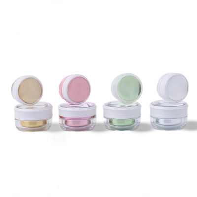 China Multipurpose  4 Oz Plastic Cosmetic Jars Clear Acrylic Jars Unbreakable