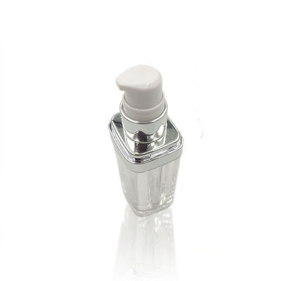 China PMMA Clear Empty Foundation Bottle With Pump Recycable 15/30/50ml