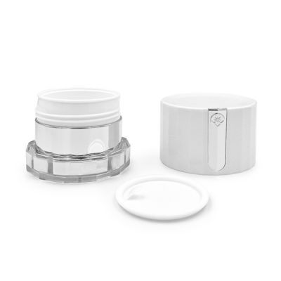 buy Transparent 50g Cosmetic Cream Jar With Diamond Logo Custom Acrylic Packaging Jar online manufacturer