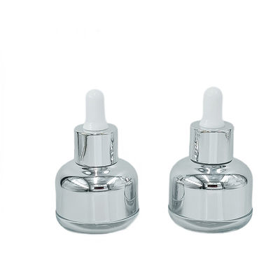 China Drop Resistant Glass Cosmetic Packaging Bottle 50g 60g with Silk Screen Printing